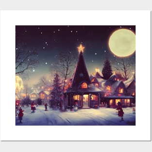 Winter Holiday Chrismas tree Landscap gift designs Series 03 Posters and Art